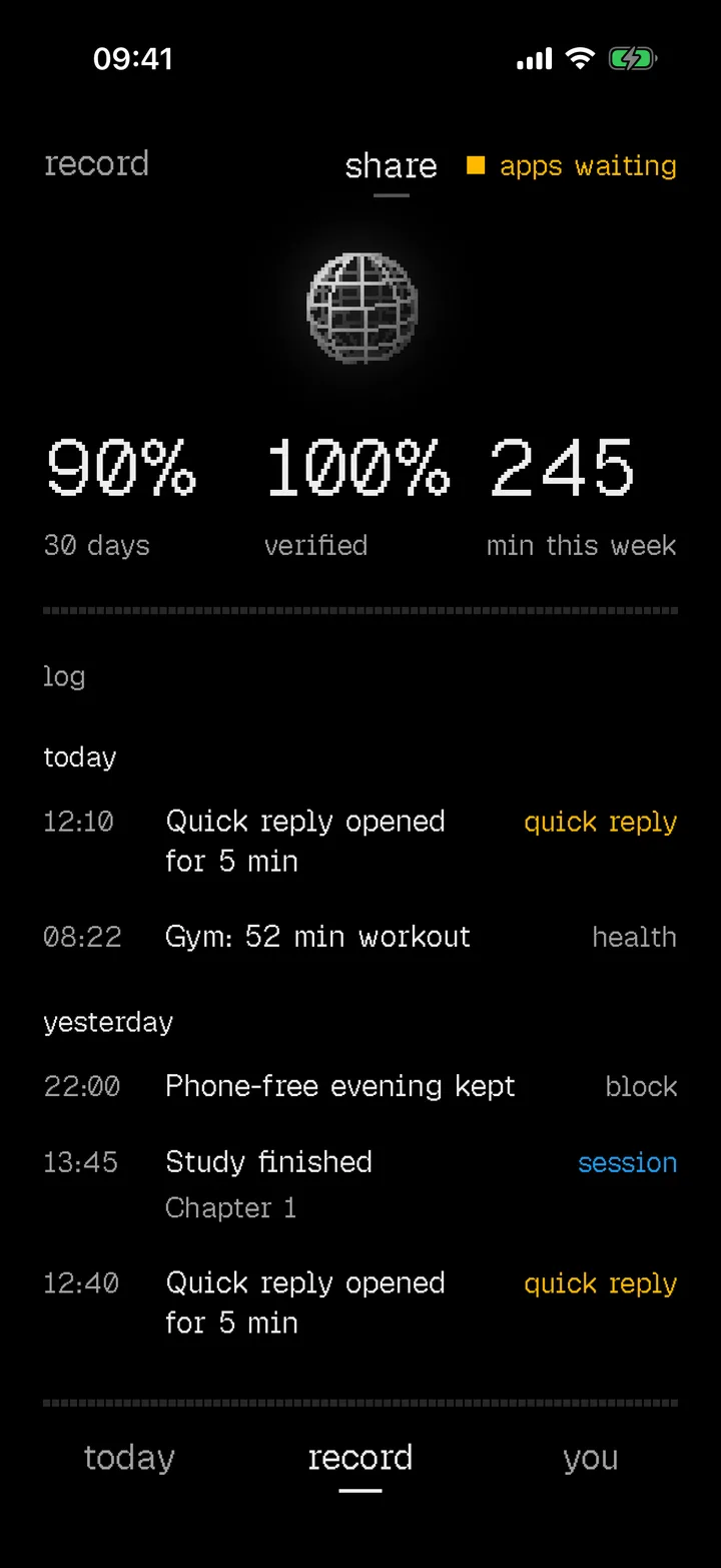 Record: 90% over 30 days